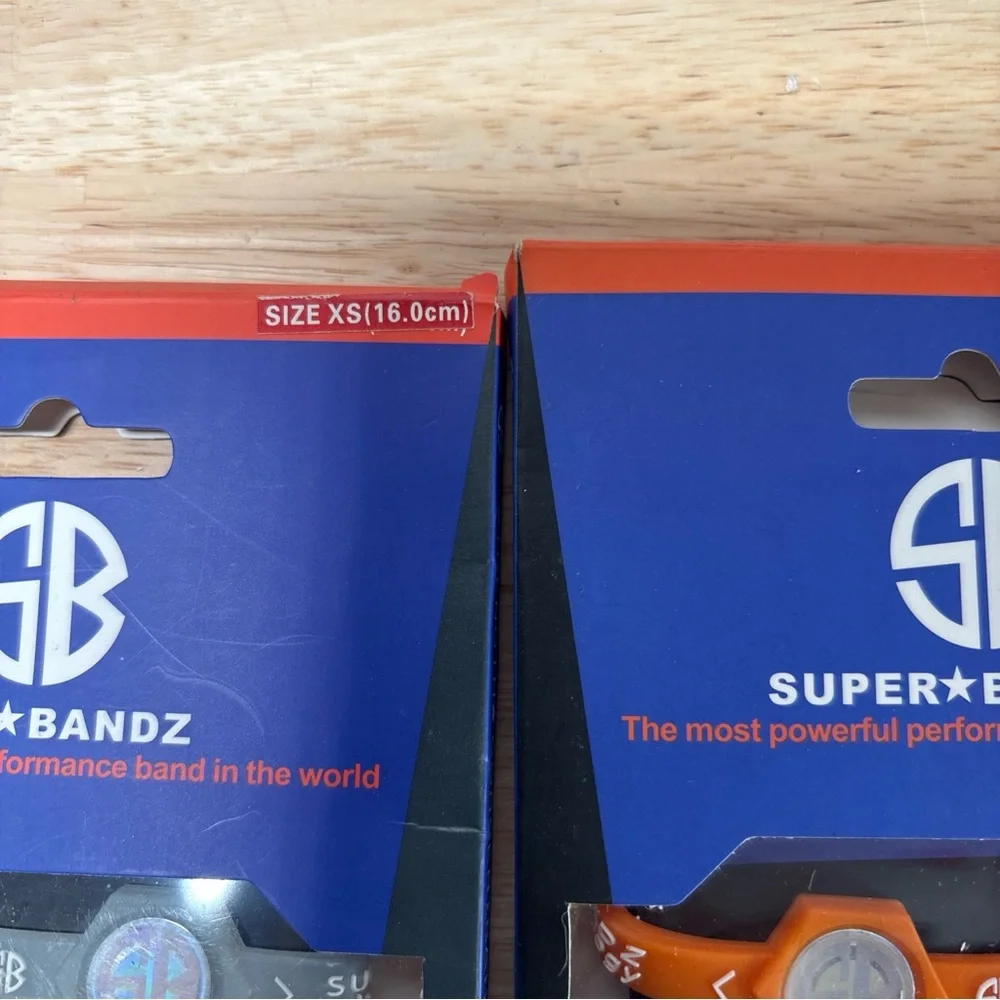 Lot Of 2 Super Bands Performance Wrist Bands
